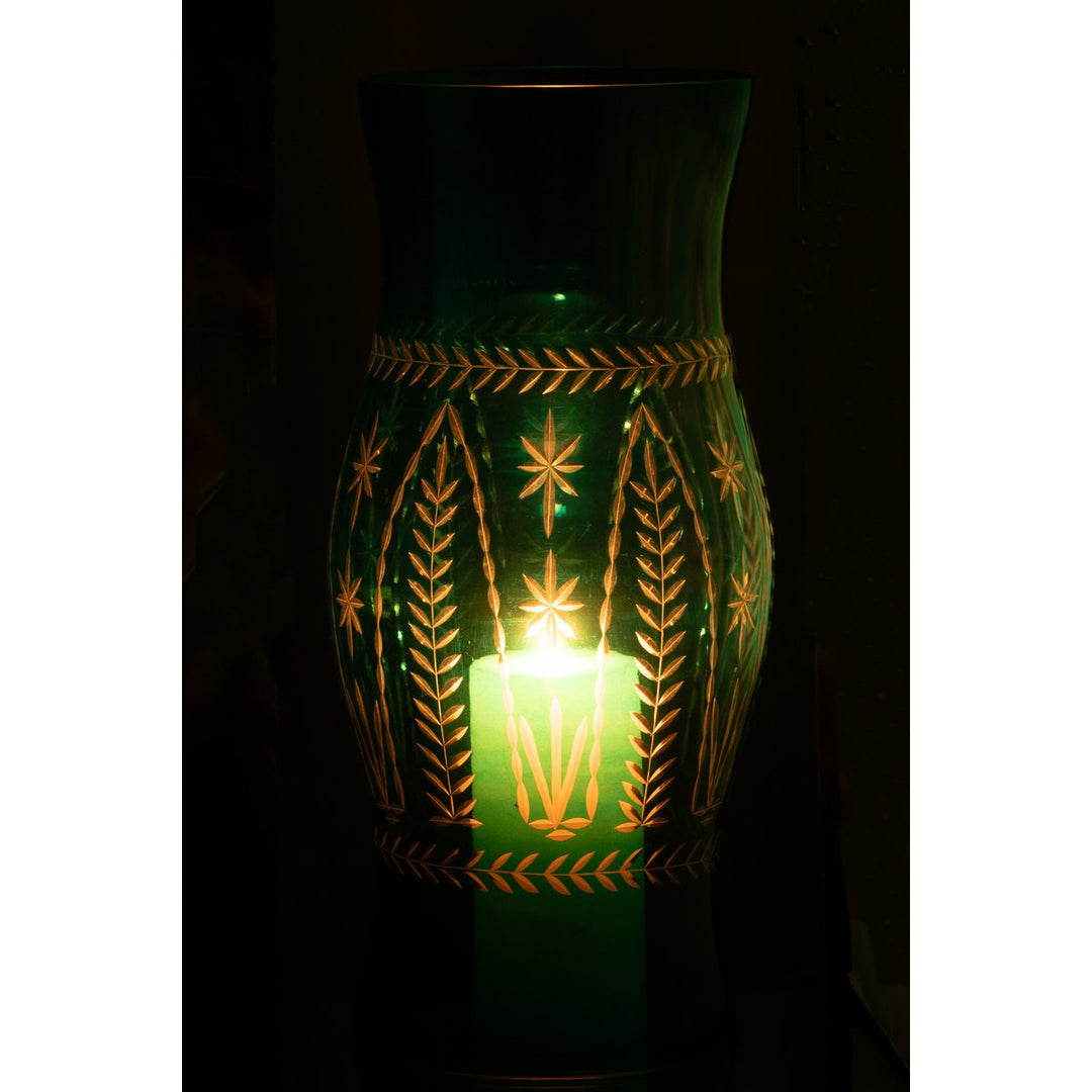 bougeoir  Tarifa Verre turquoise  Azur J-Line