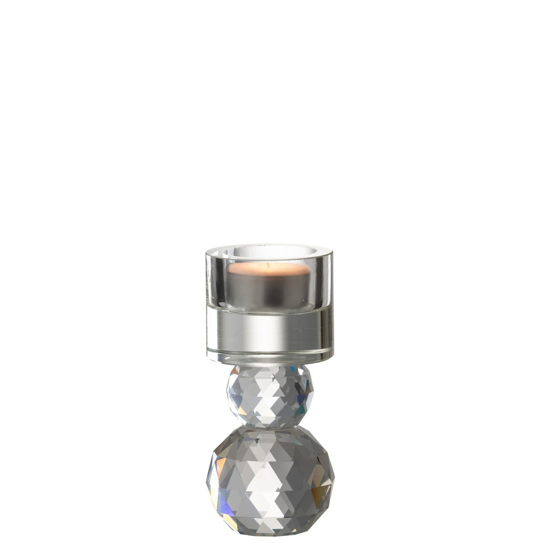 bougeoir en cristal pour bougie chauffe palt J