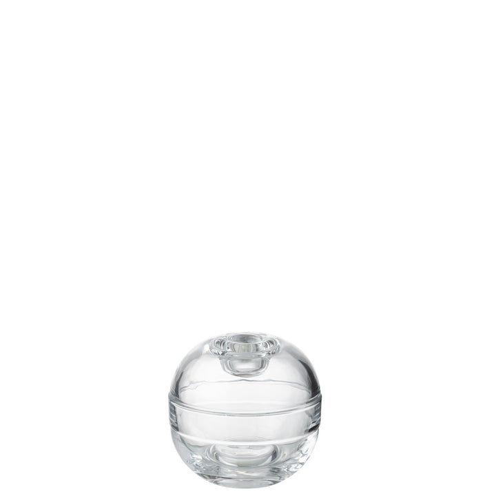 bougeoir en verre boule