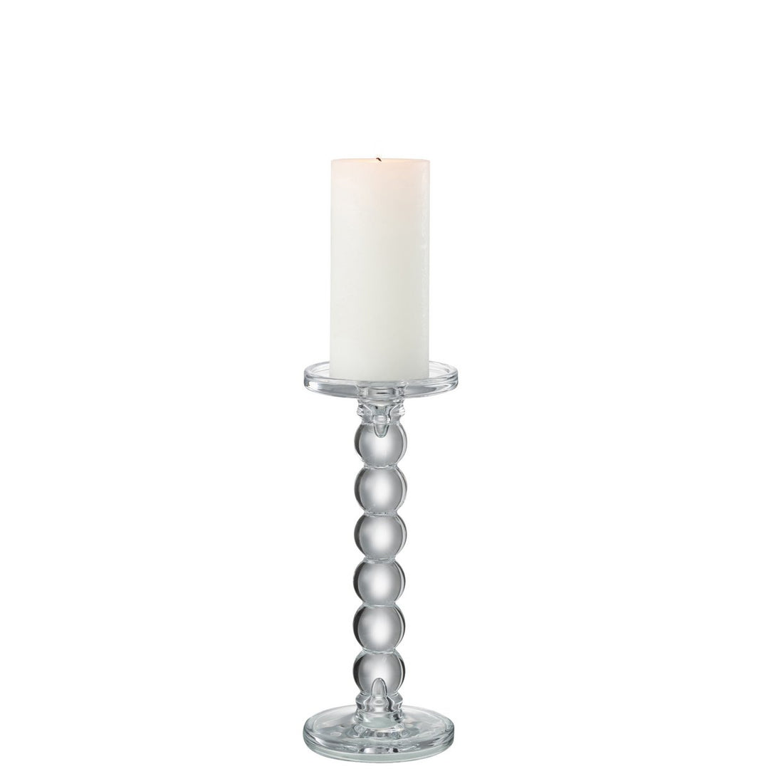 bougeoirs en verre bougie pillier et chandelle