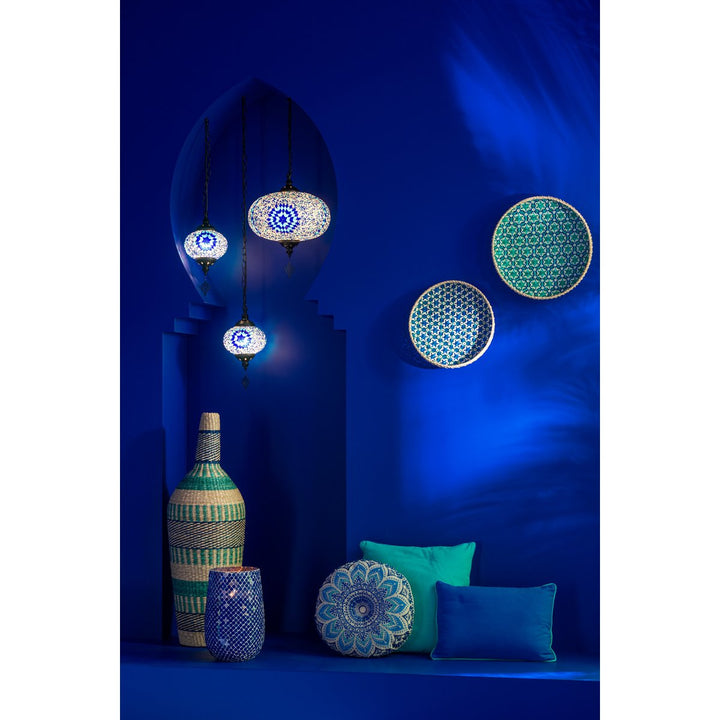 bougie parfumee avec mosaique