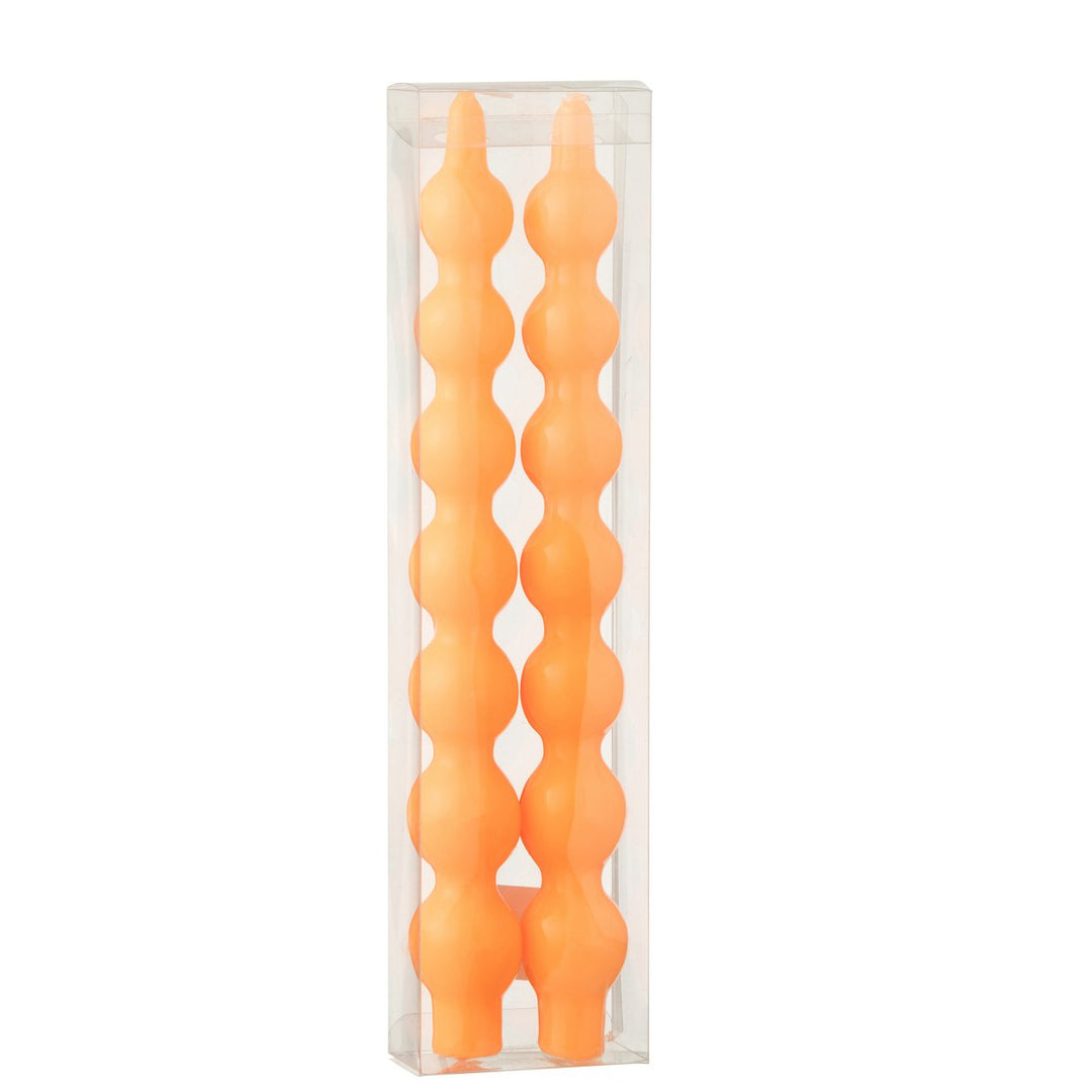 bougies Calebasse fluo orange 