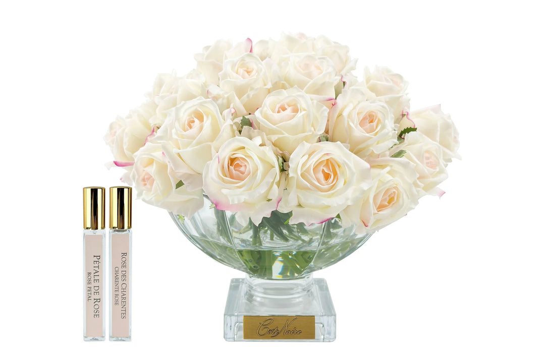 bouquet rose poudre centre de table