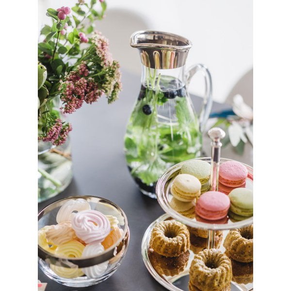 carafe eau soufle a la bouche  avec bord platine  jus