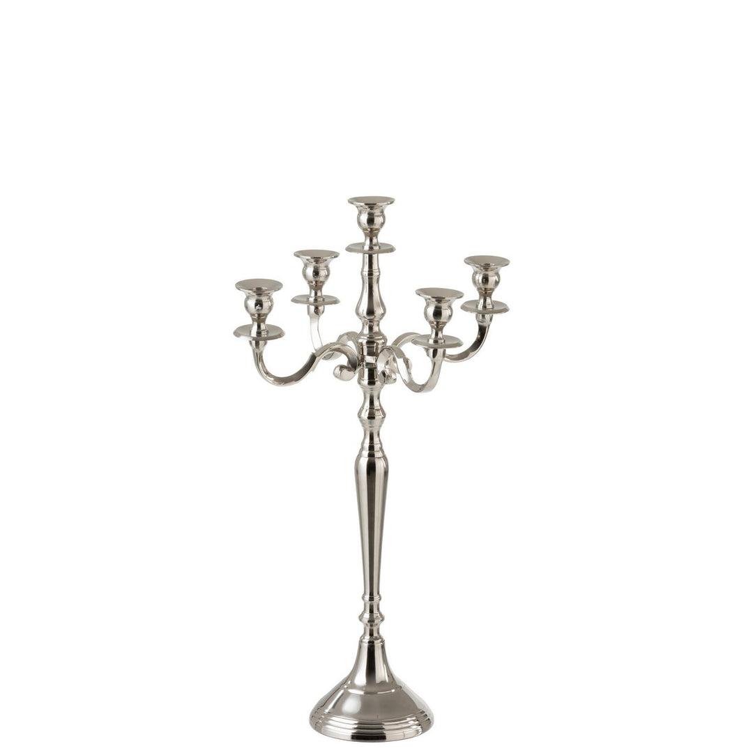 chandelier 5 bras aargente 