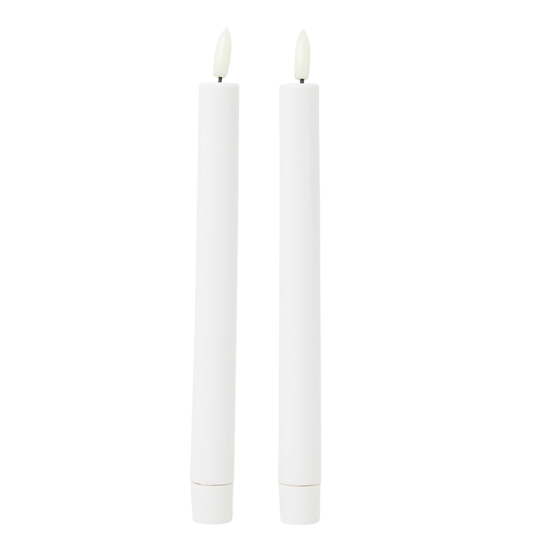 Taper Wax LED Flickering Candles | Ref SR-R-SILMID