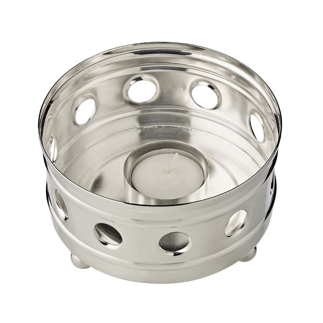 chauffe boisson argenté  avec bougie