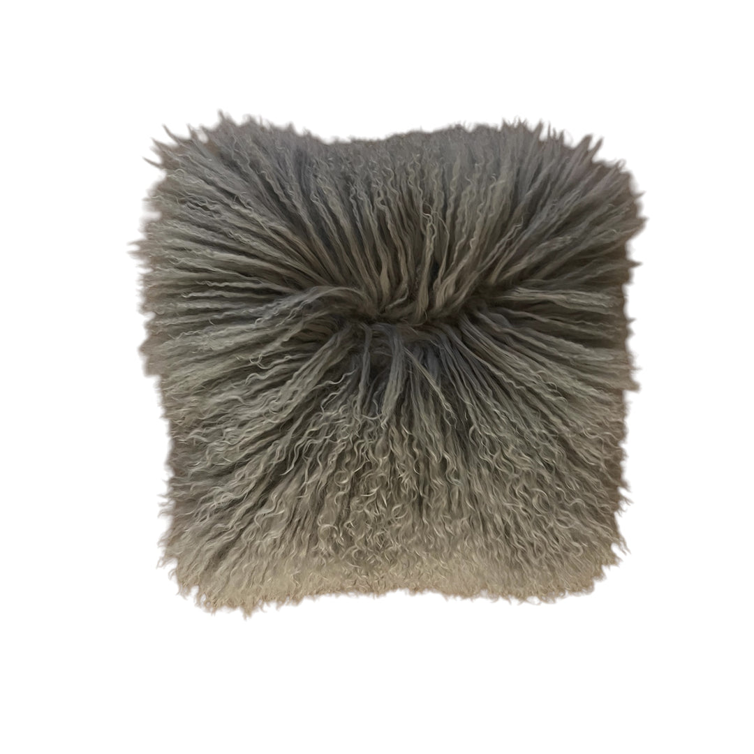 coussin tibetain poil gris