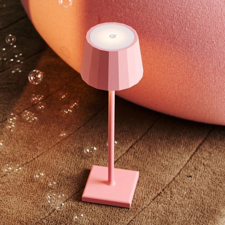 Lampe de table rechargeable rose Flamingo Wouter | Chargement sans fil et autonomie de 120 heures