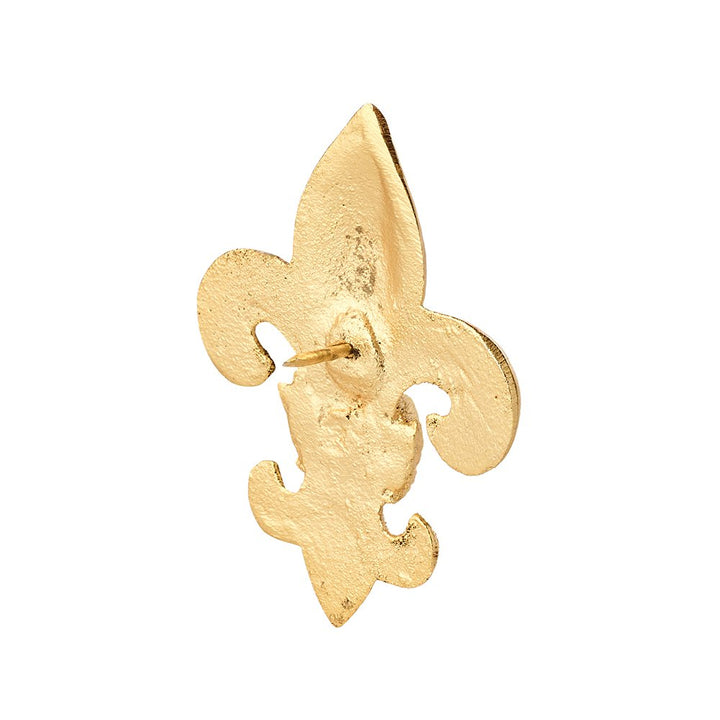 decoration fleur de lys dore pour bougies