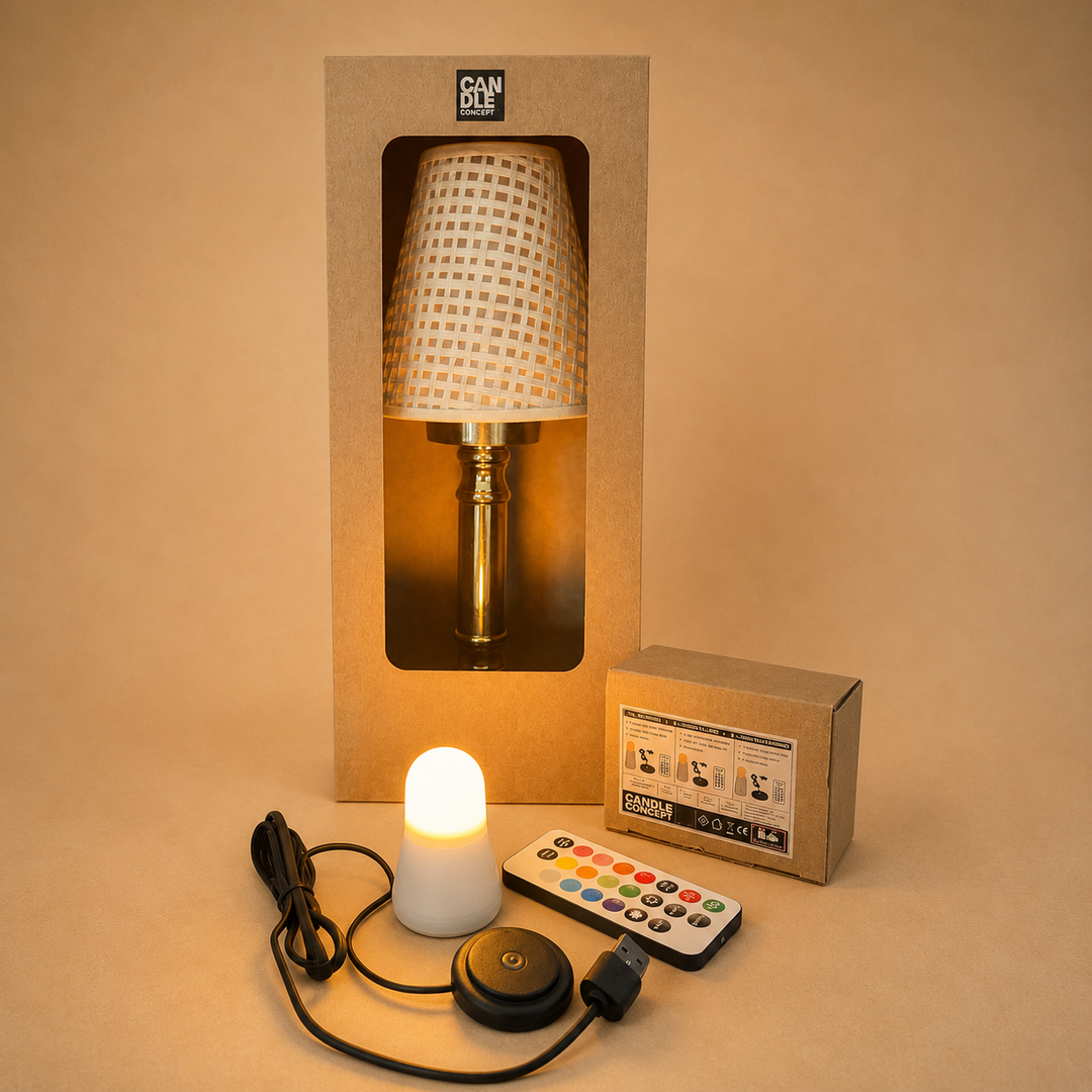 Set of  12 Super Bright Rechargeable LED Candles 