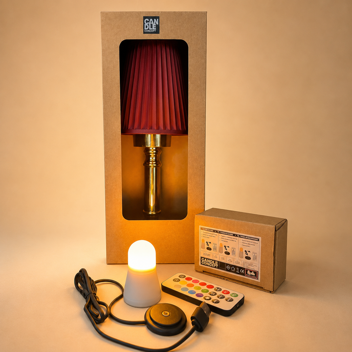 Set of  12 Super Bright Rechargeable LED Candles 