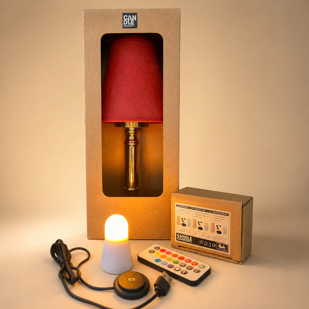 Set of  12 Super Bright Rechargeable LED Candles 