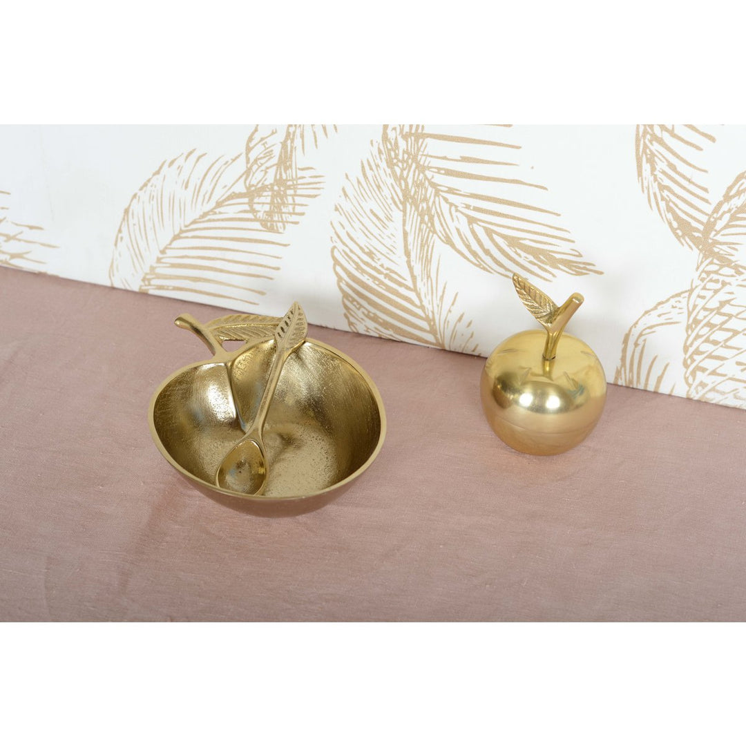 Coupelle Dorée en Forme de Pomme avec Cuillère – Élégance 
