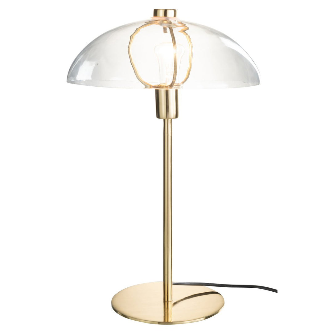 lampe de chevet avec abat jour verre transparent