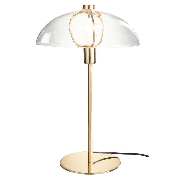 lampe de chevet avec abat jour verre transparent