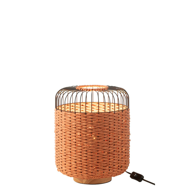 Lampe de chevet - métal - orange