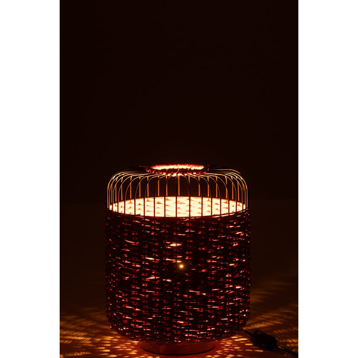 Lampe de chevet - métal - orange