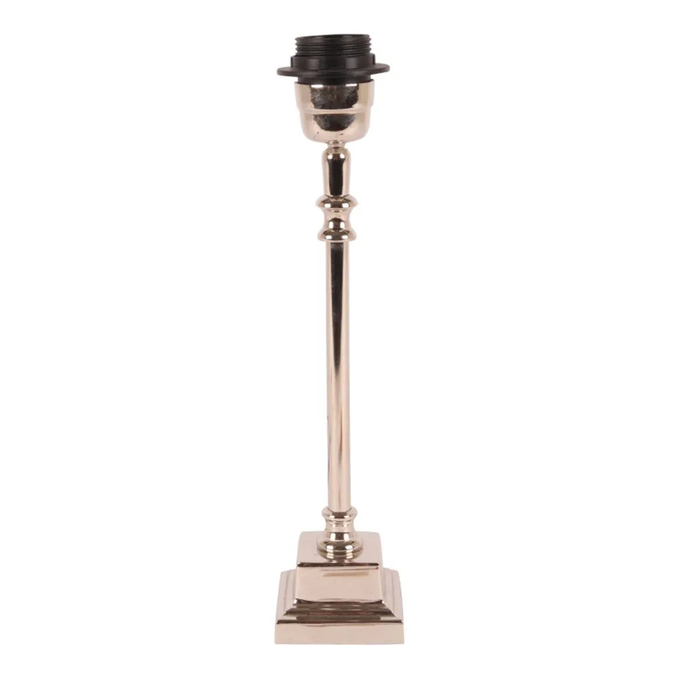 lampe de table argentée