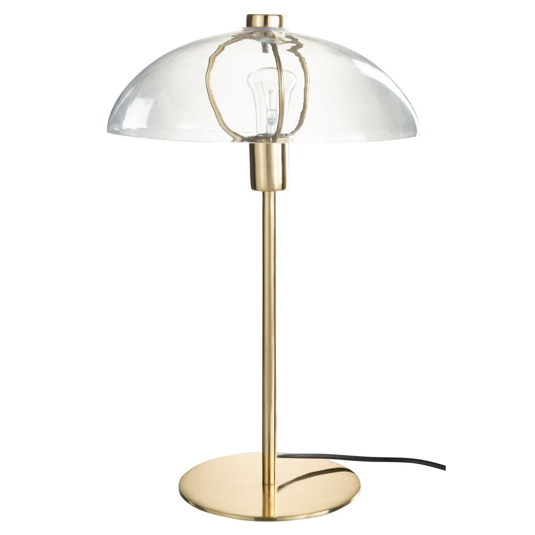 lampe de table avec abat jour verre transparent