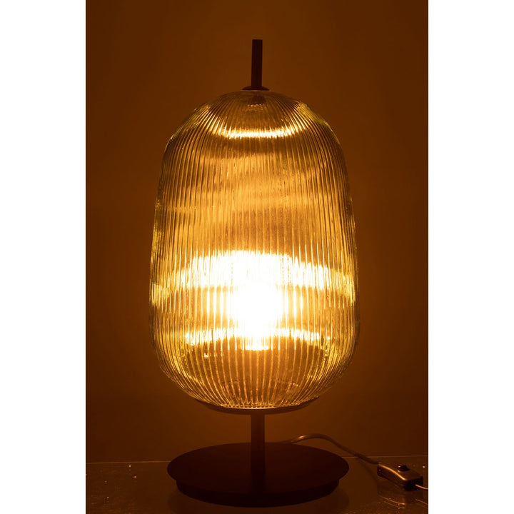 lampe de table oasis  avec verre vert