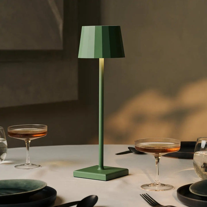 lampe LED rechargeable verts sauge horeca
