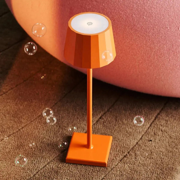 lampe sans fil couleur orange pour horeca restaurants