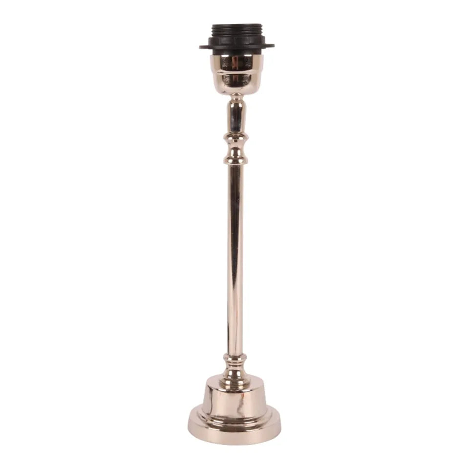 lampe sur pied argentée