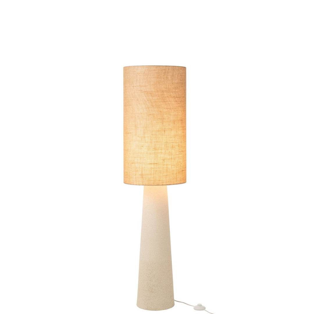 lampe sur pied en jute naturel