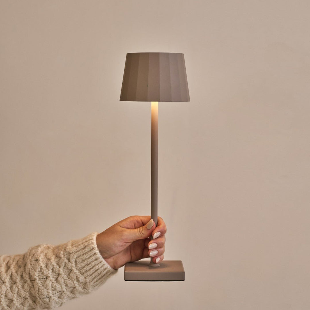  lampes de table rechargeables Wouter Koala Brown & 1 station centrale de charge sans fil avec technologie Qi