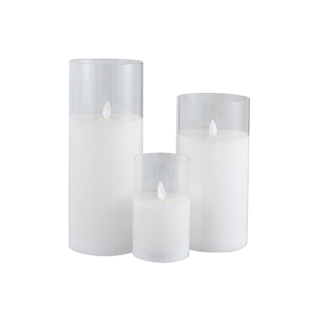 photophore Led Brillante Verre Transparent