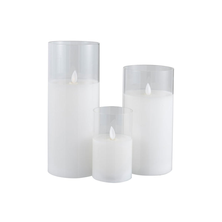 photophore Led Brillante Verre Transparent