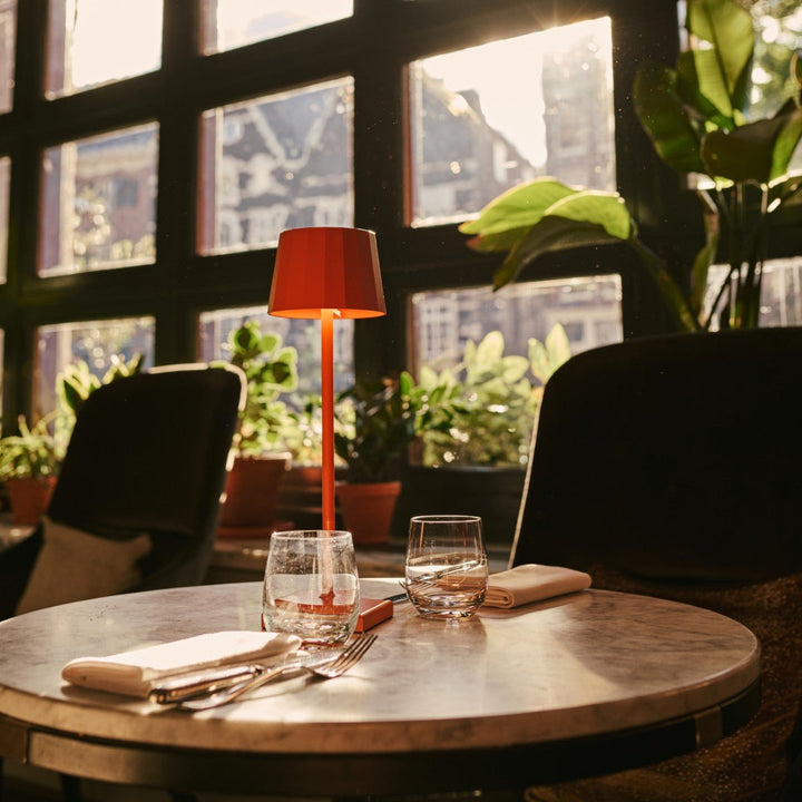 lampe sans fil couleur orange pour horeca pro