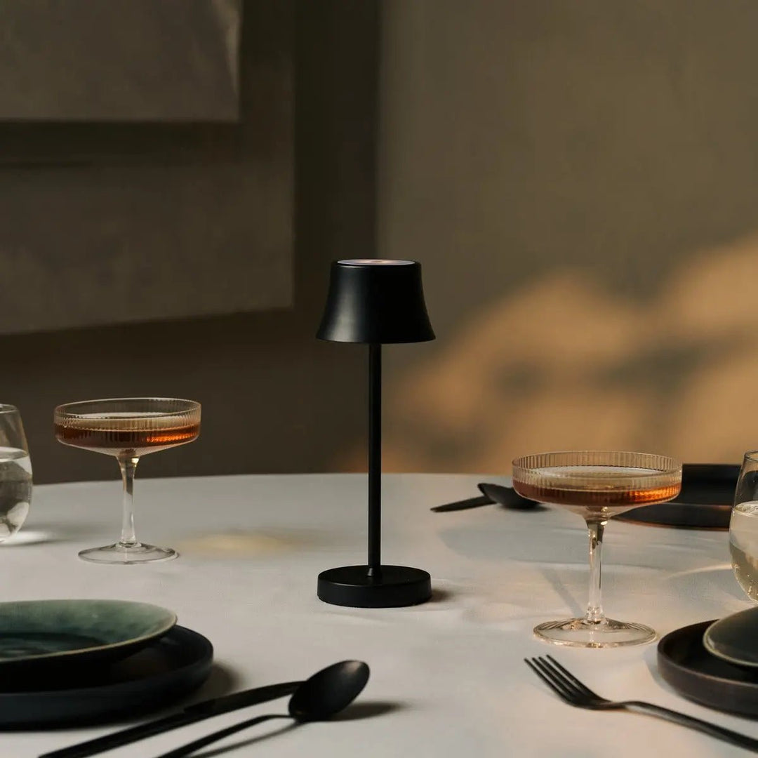 set de 4 lampes rechargeables avec chargeur pour Horeca