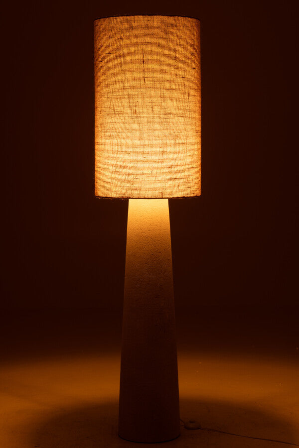 Lampadaire Ava Fibre De Verre/Jute Naturel Large  H168,5 cm