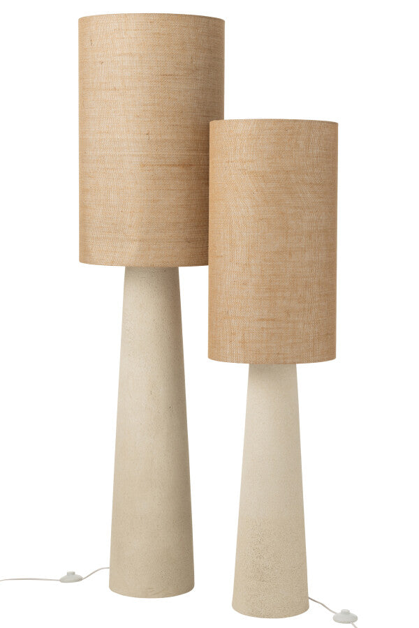 Lampadaire Ava Fibre De Verre/Jute Naturel Large  H168,5 cm