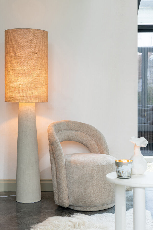 Lampadaire Ava Fibre De Verre/Jute Naturel Large  H168,5 cm