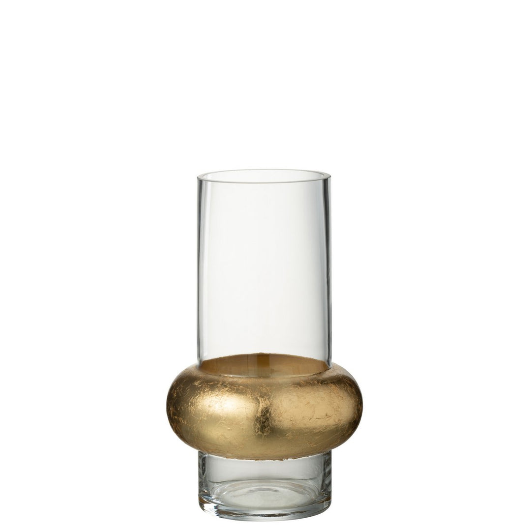vase anneaux dore