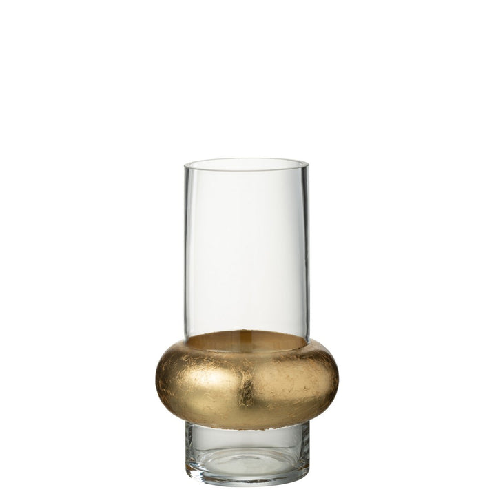 vase anneaux dore