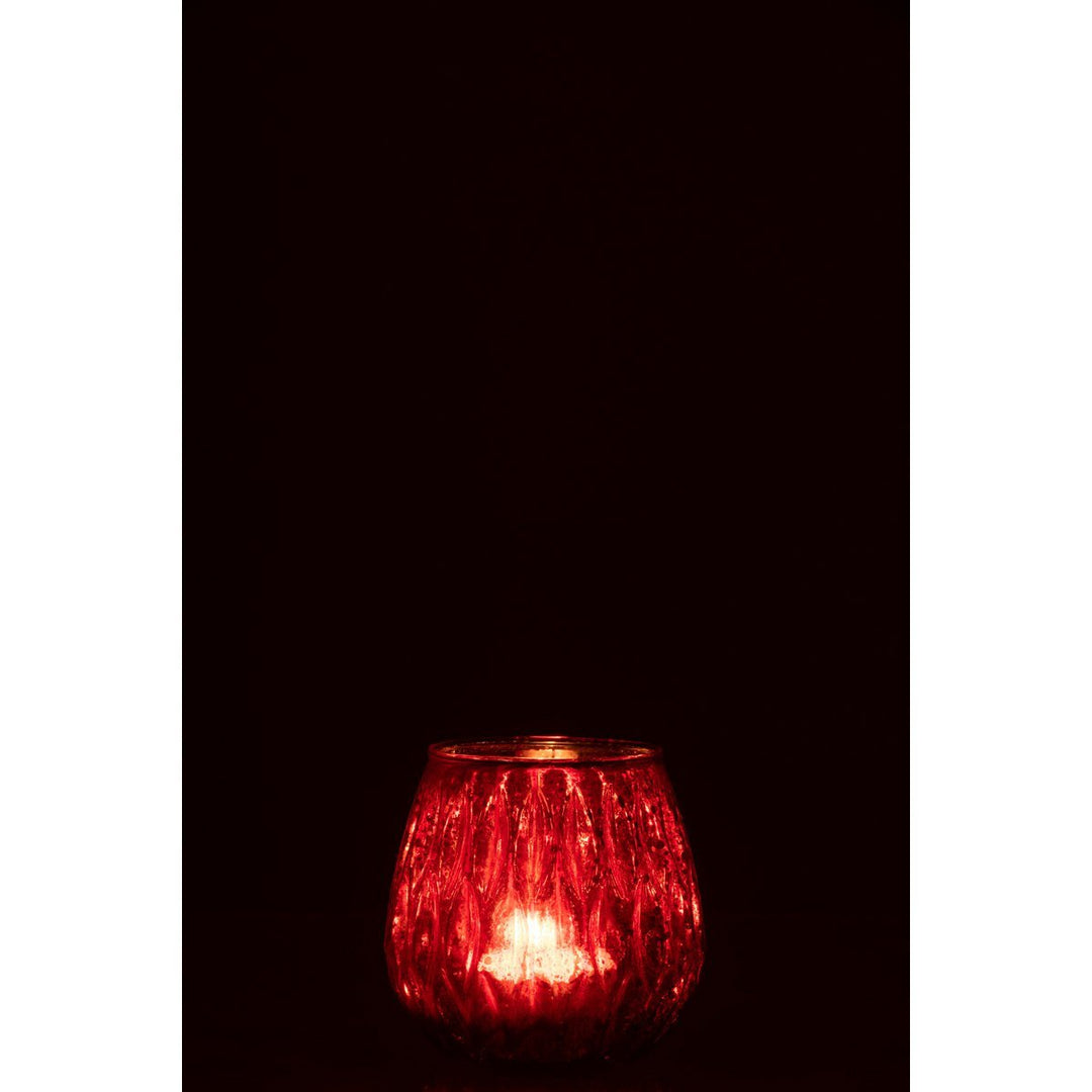 verre motif rouge J-LINE
